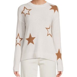 NWT Saks Fifth Avenue 100% Cashmere Star Sweater